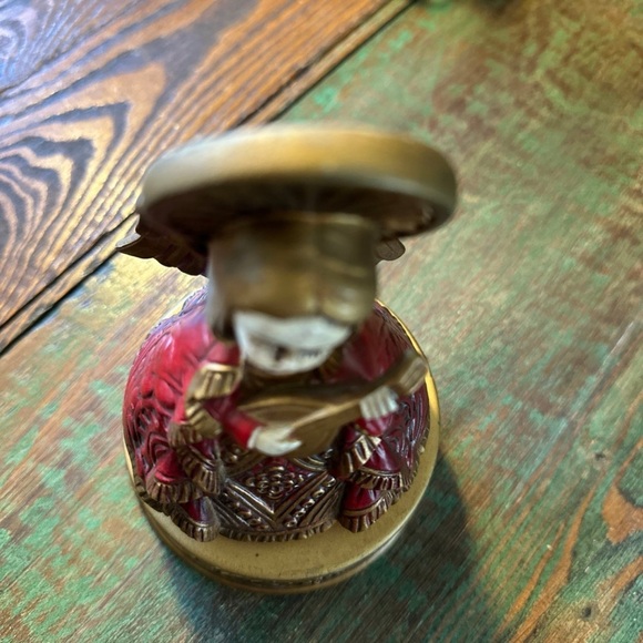 Vintage Napco Wind Up Musical Angel Playing Mandolin It Plays Silent Night - Picture 10 of 12